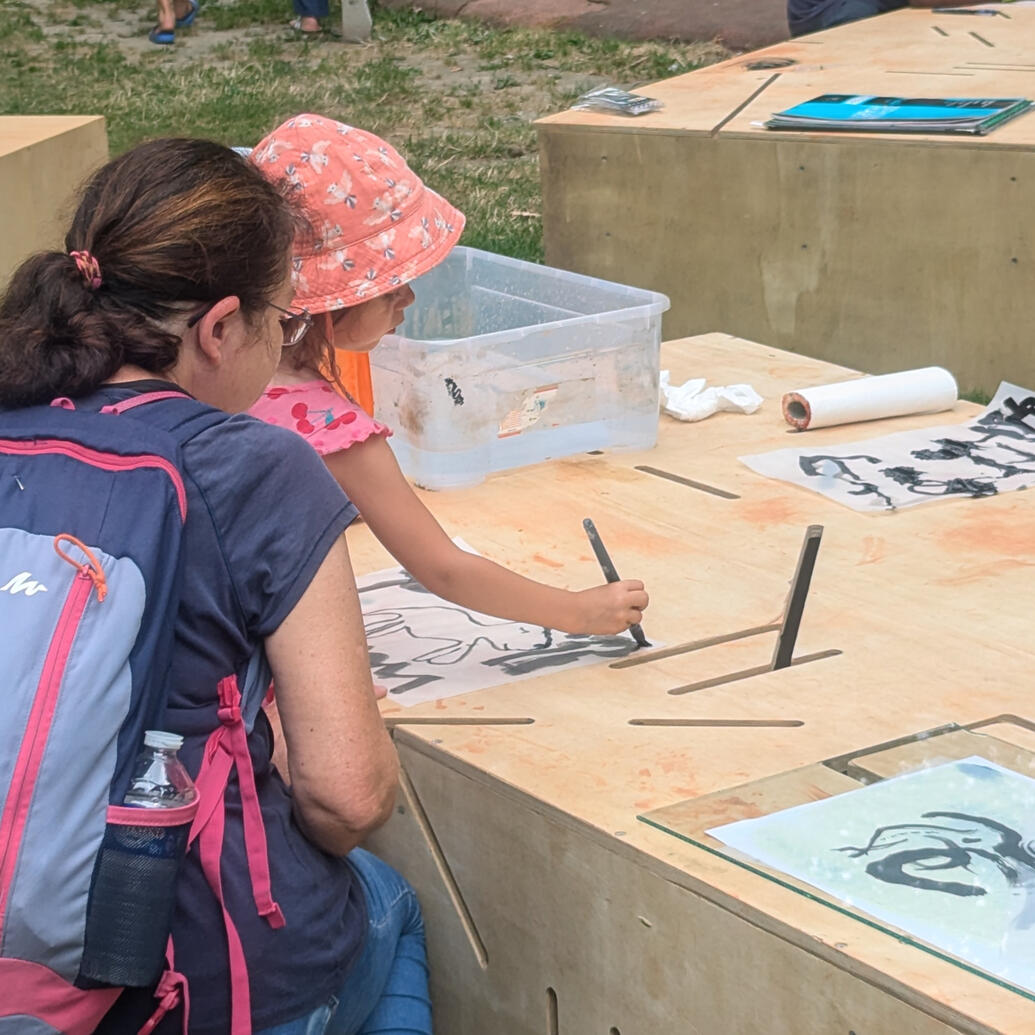 • Échappées d’Art — 2022 Festival d’art urbain, Angers Interventions dans les quartiers Monplaisir et Roseraie. Partenaire : TALM Angers Commanditaire : Ville d'Angers