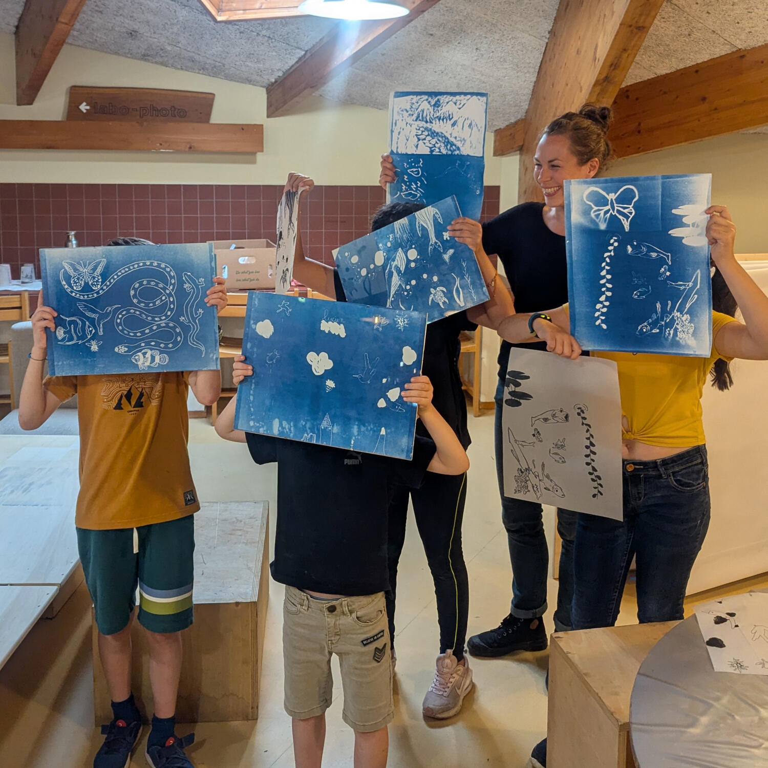 Ateliers de cyanotype (photographie ancienne)